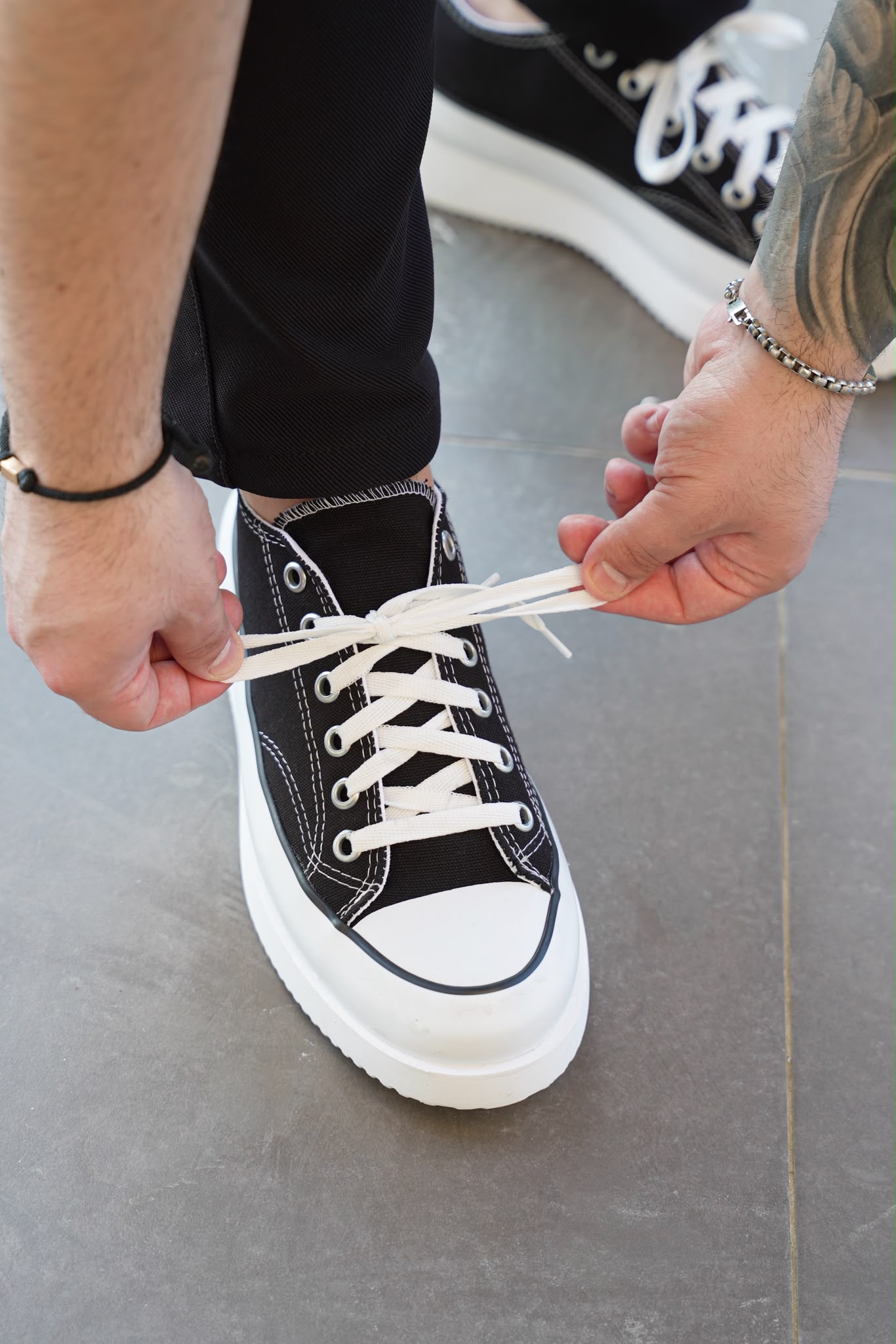 Siyah Kanvas Sneaker